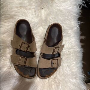 Birkenstock Tan Suede Sandals
